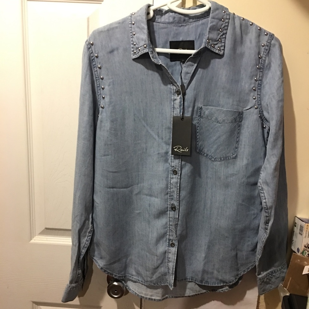 🆕RAILS STUDDED VINTAGE SHIRT